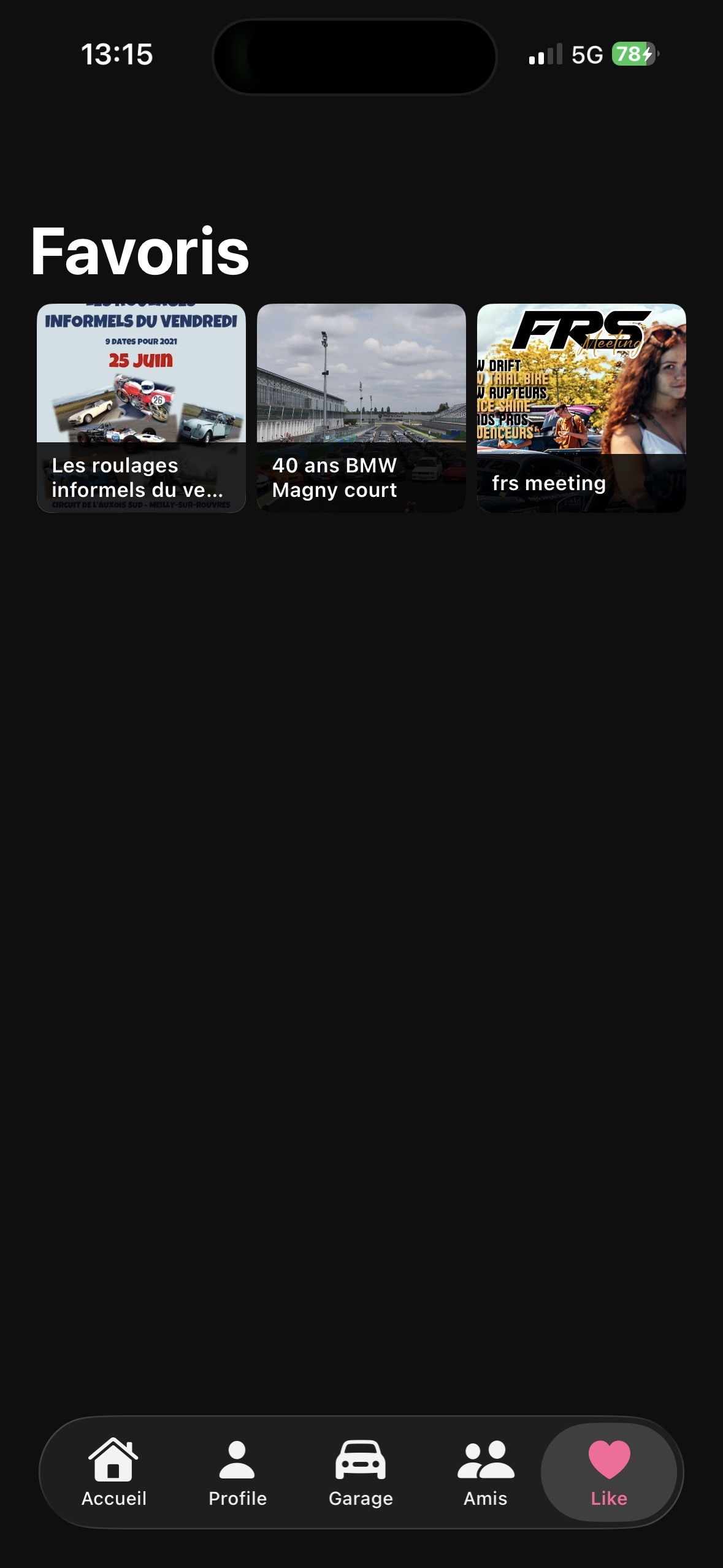 Sauvegarde tes rassos et événements automobiles favoris